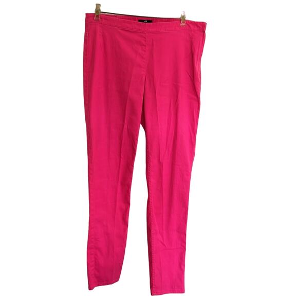 H&M women’s size 12 Hot Pink Skinny legs stretchy jean. Side zipper, no pockets - Picture 1 of 7